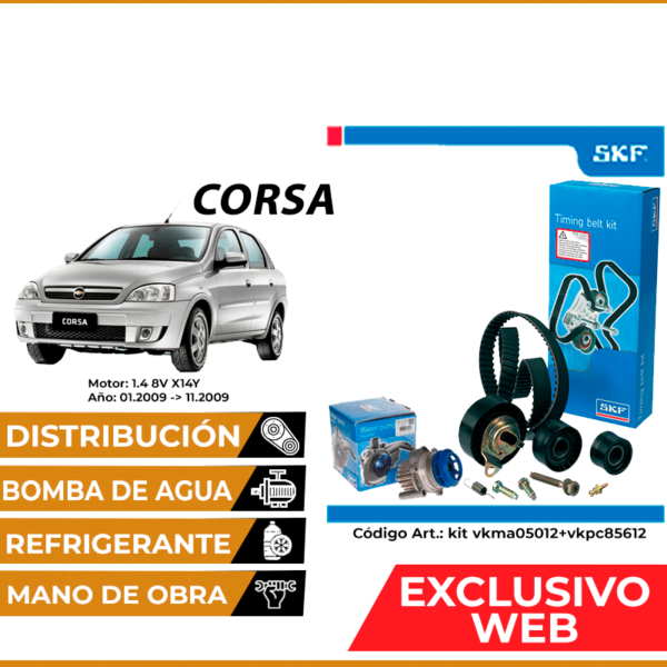 Kit distribucion para Chevrolet Corsa