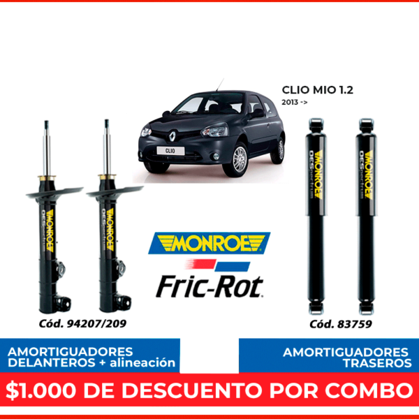 Amortiguadores para Renault Clio Mio (colocación incluida)