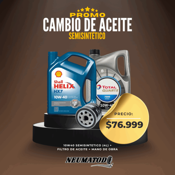 Promo Cambio de Aceite Semisintético