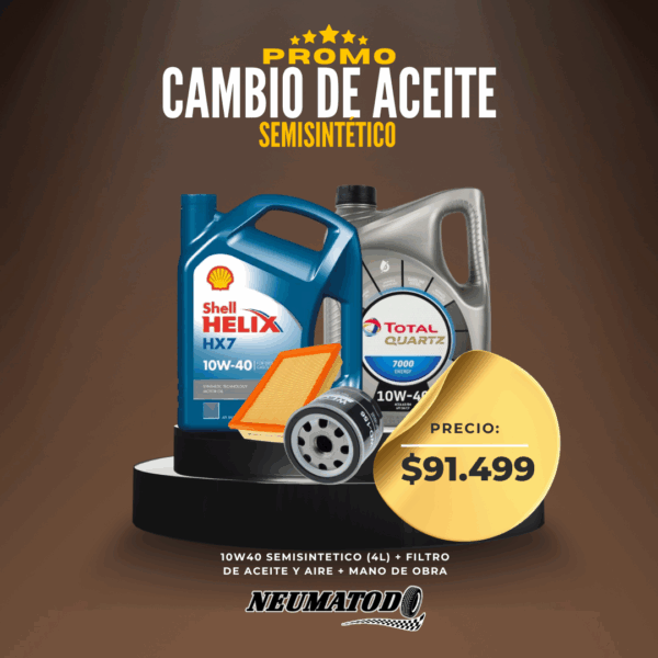 Promo Cambio de Aceite Semisintético Plus